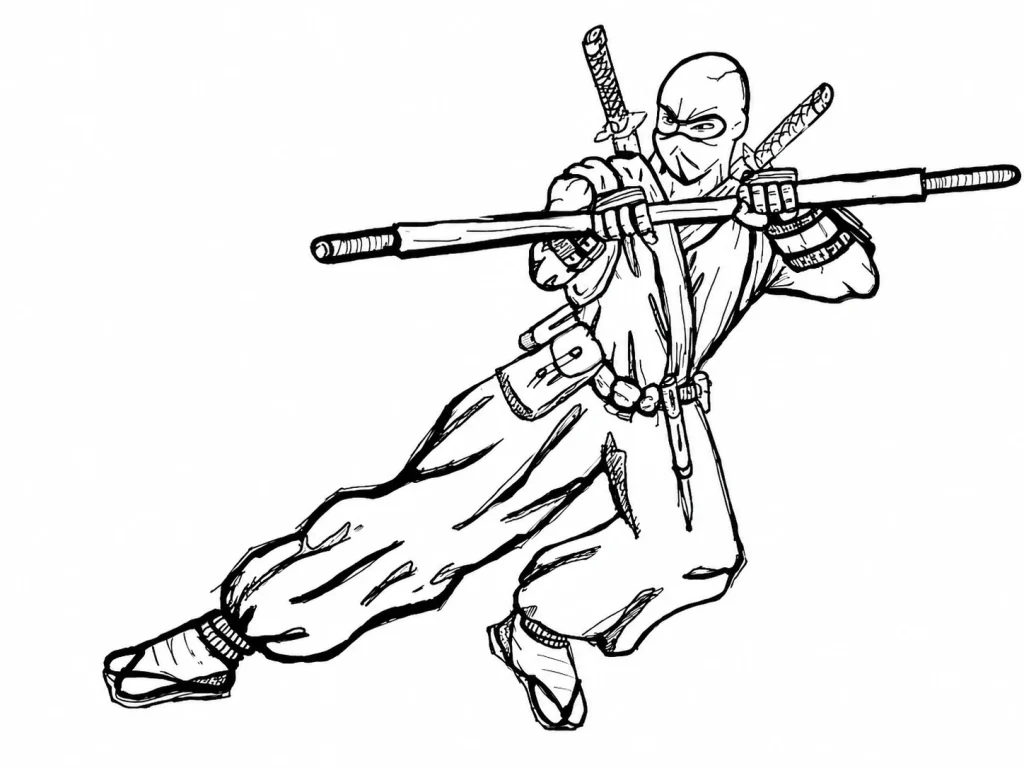 キャラクターラインアートイラスト
