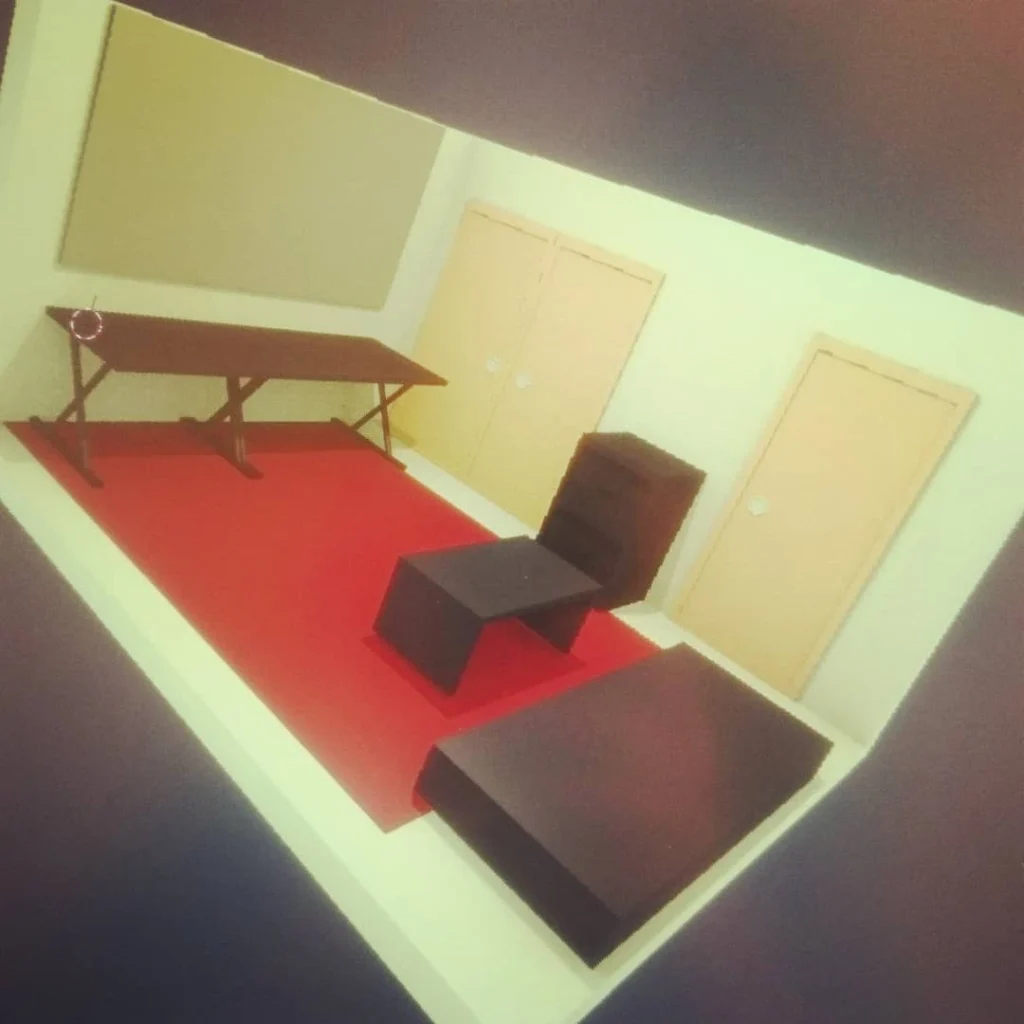 部屋のアイソメトリック3D表現