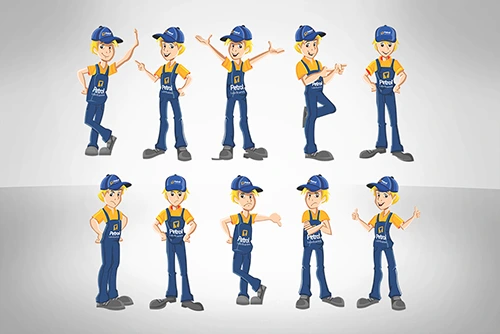 サービスブランド マスコットキャラクターデザイン